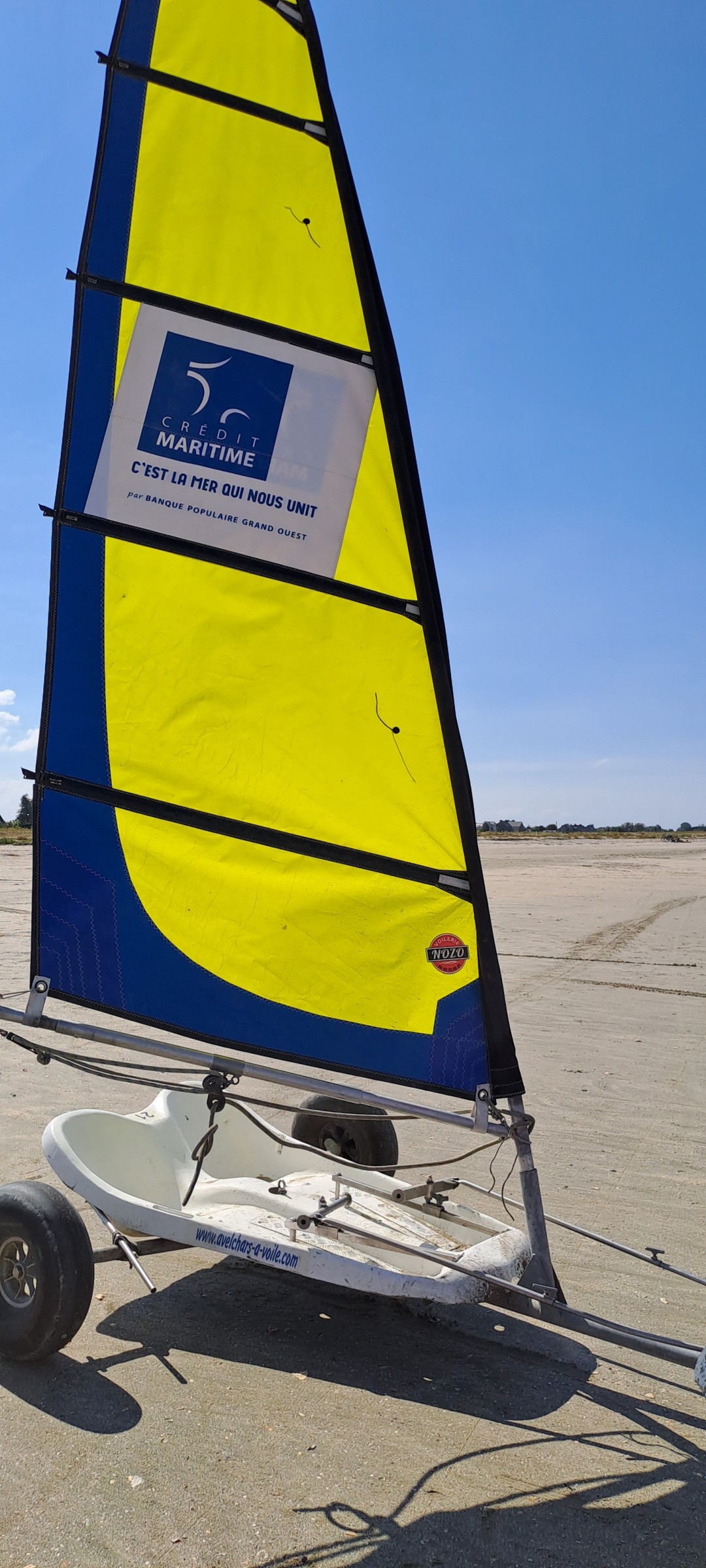 Voile NOZO Char à voile Compatible tout support Seagull, Airtrack, Séphir.. fourreau Cordura